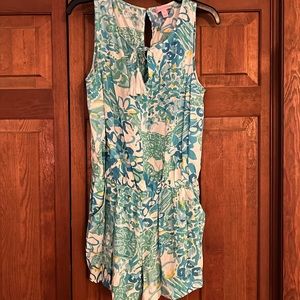 Lilly Pulitzer tie front romper